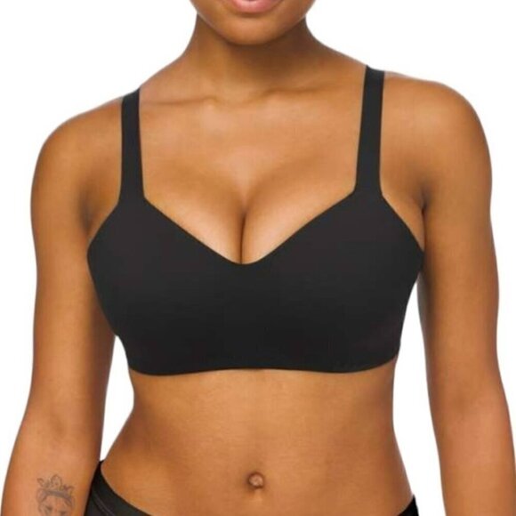lululemon athletica Other - Lululemon Hold True Adjustable Strap Seamless Yoga Activewear Bra Black 32DD